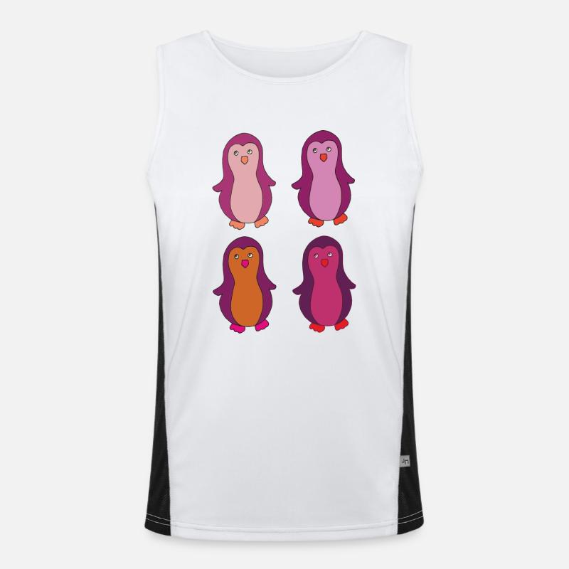 Penguin 4ply multicolored Men's Functional Contrast Tank Top 