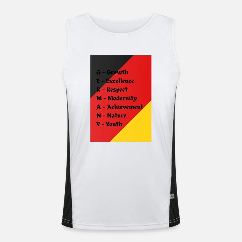 germany Funktionelles Kontrast-Tank Top für Männer 