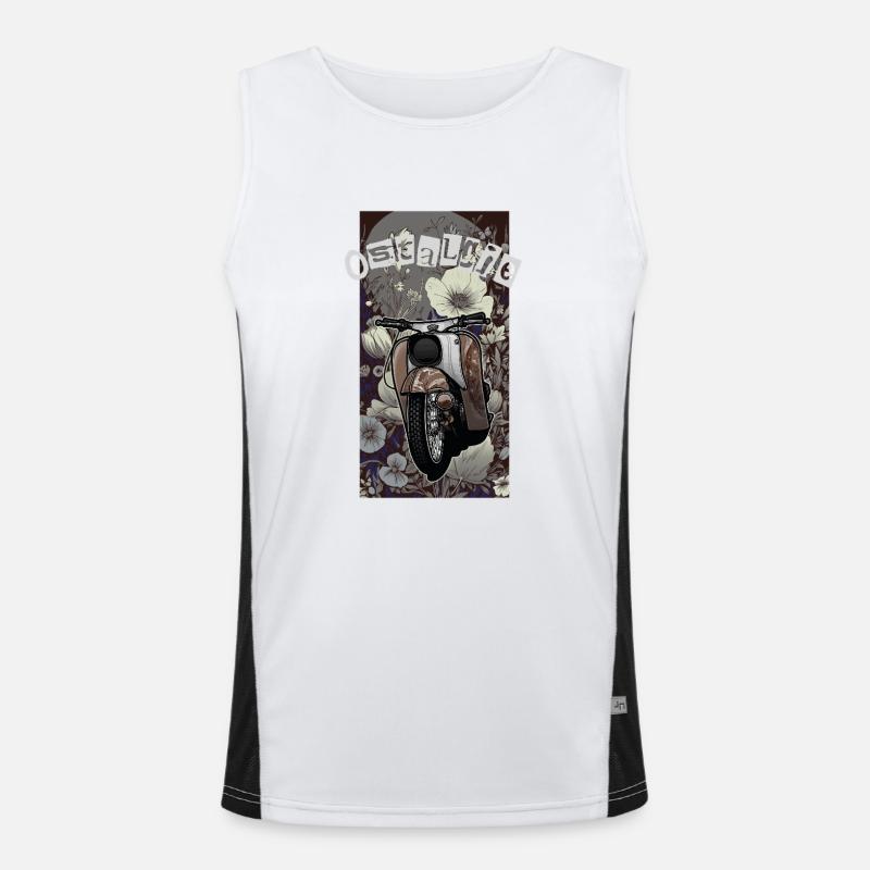 Schwalbe Tuning (brown / rust) // Illustration Men's Functional Contrast Tank Top 