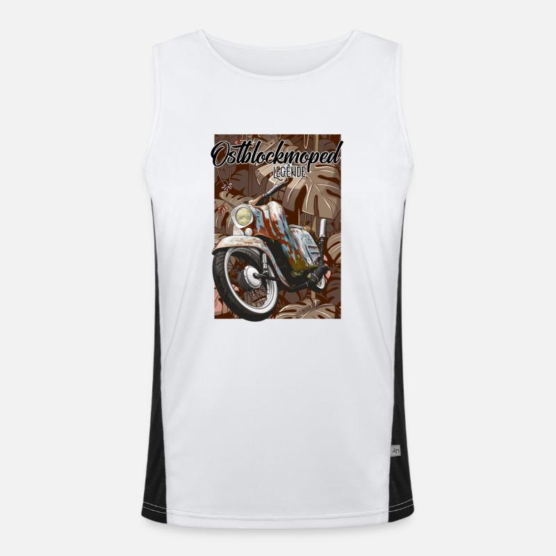 Schwalbe Tuning (Rust) // Illustration Men's Functional Contrast Tank Top 