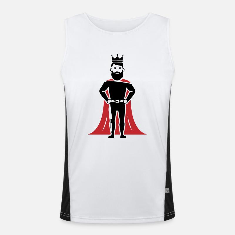 König Funktionelles Kontrast-Tank Top für Männer 
