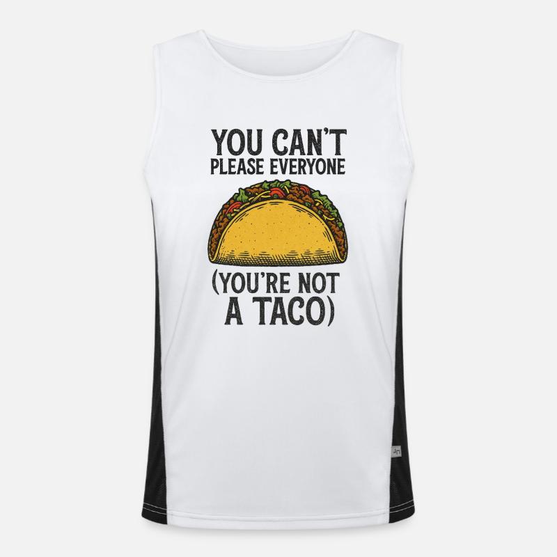 Vous n’êtes pas un taco Débardeur respirant contrasté Homme 
