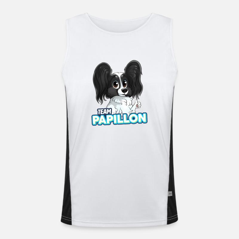 TEAM Schmetterling - Schwarz Funktionelles Kontrast-Tank Top für Männer 