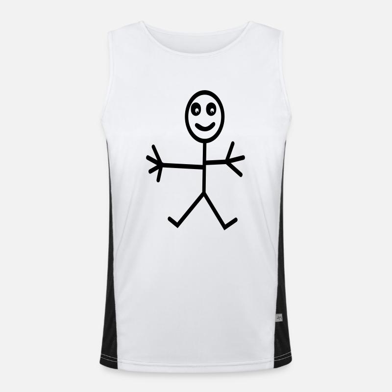 Comic Funktionelles Kontrast-Tank Top für Männer 