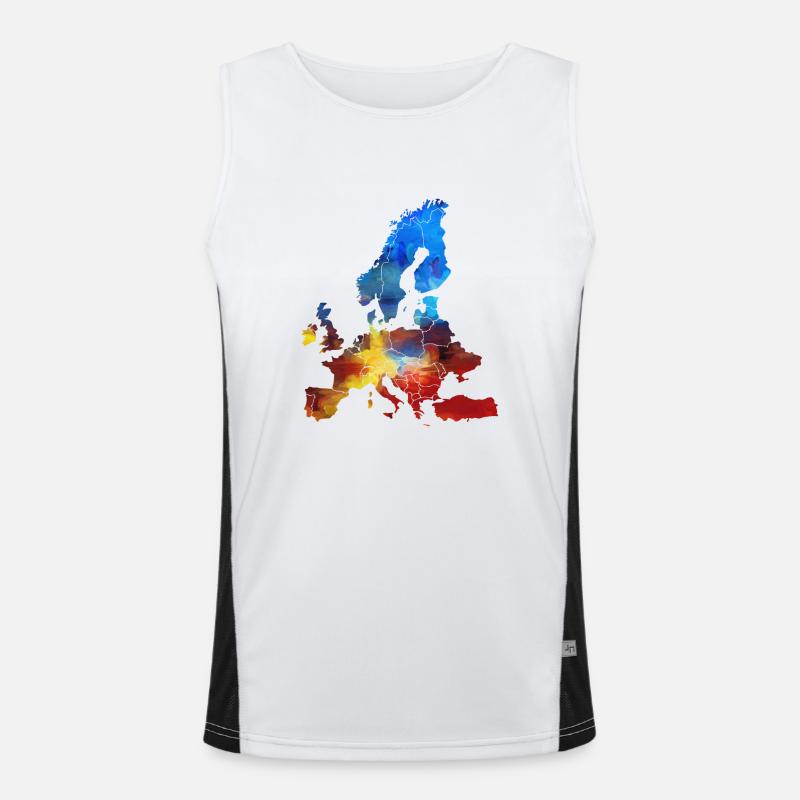 Europa Funktionelles Kontrast-Tank Top für Männer 