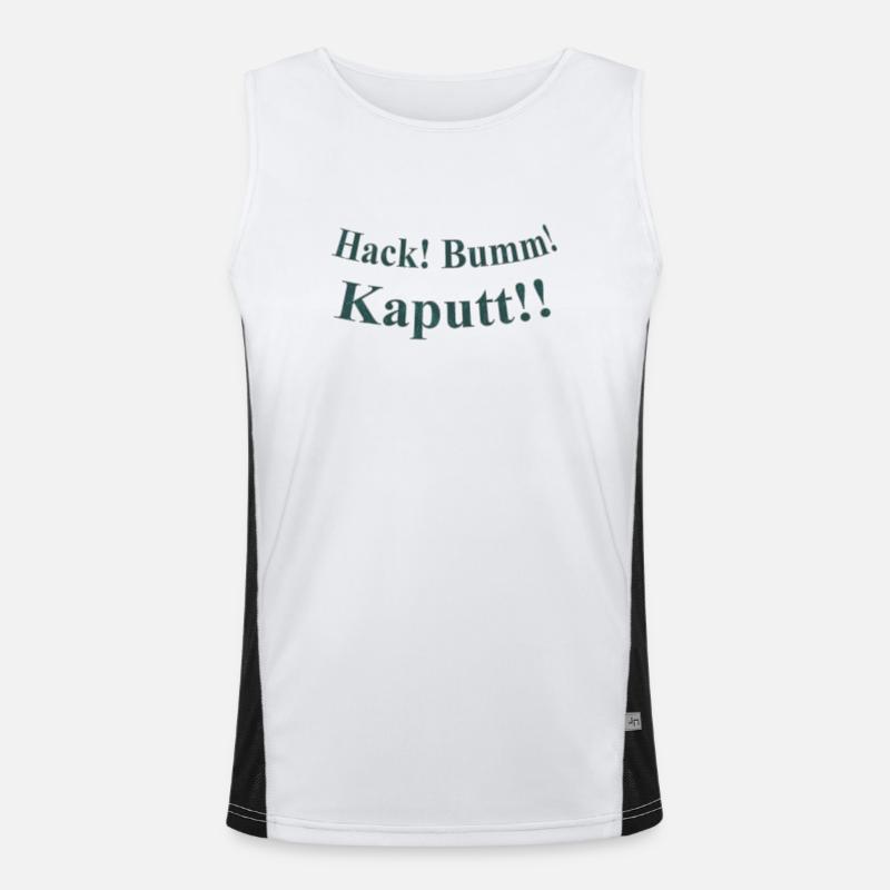 Hack Bumm Kaputt Funktionelles Kontrast-Tank Top für Männer 