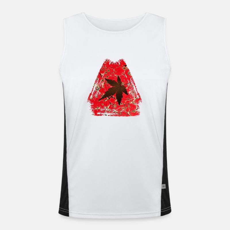 herbst blatt e 245 Funktionelles Kontrast-Tank Top für Männer 