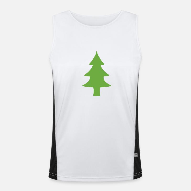 Sapin vert naturel Débardeur respirant contrasté Homme 