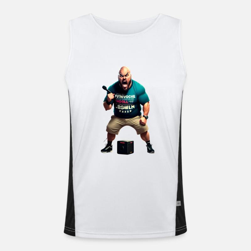 Motivationstrainer Funktionelles Kontrast-Tank Top für Männer 