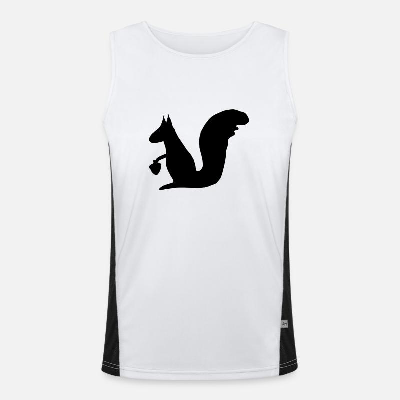 Eichhörnchen Fritzi Funktionelles Kontrast-Tank Top für Männer 