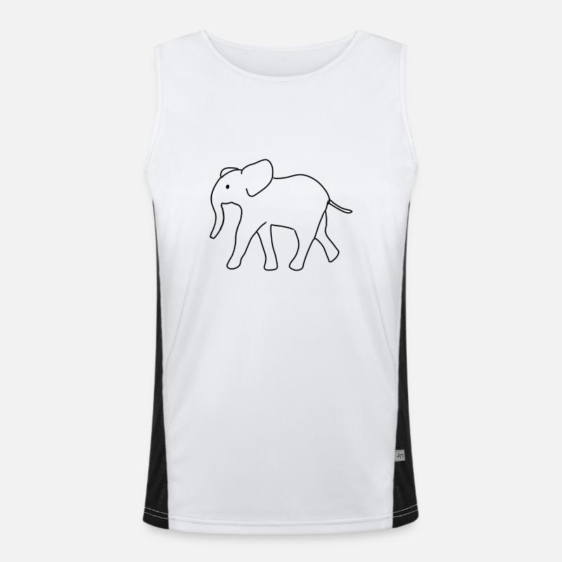 éléphant symbole animaux animaux Débardeur respirant contrasté Homme 