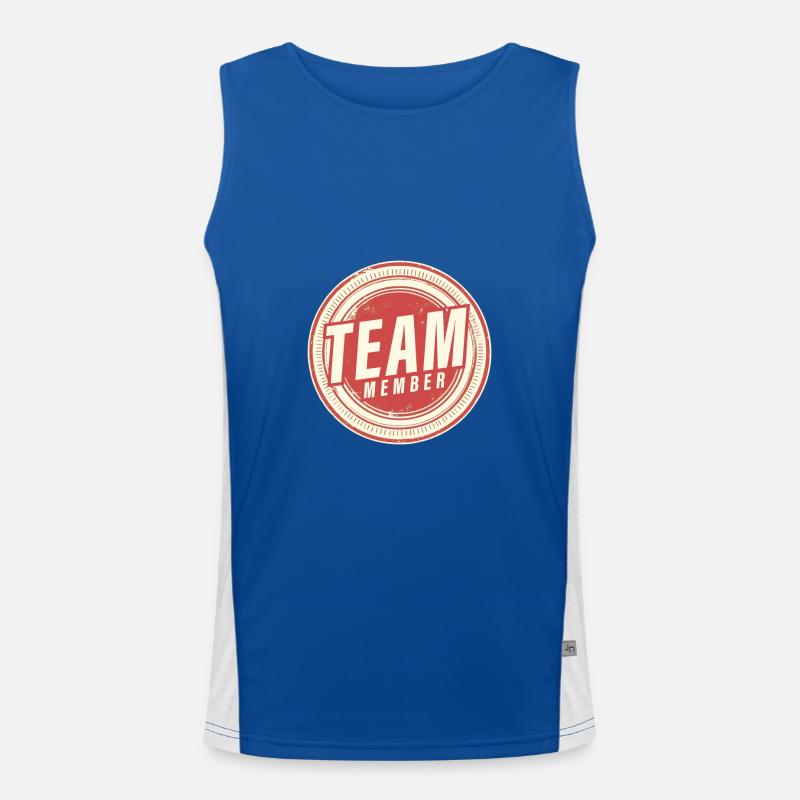Team Member Men's Functional Contrast Tank Top 