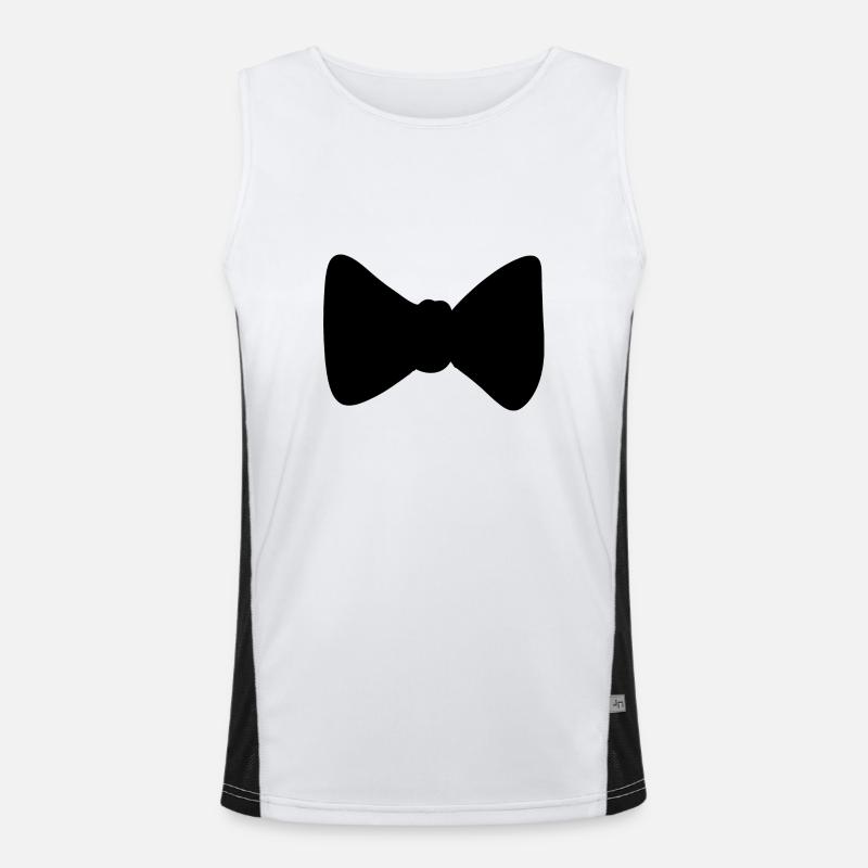 bow symbol clothing shape Men's Functional Contrast Tank Top 