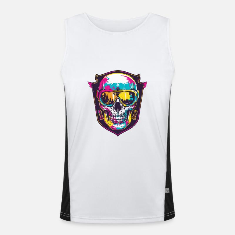 Ski Masque de ski Skull Débardeur respirant contrasté Homme 