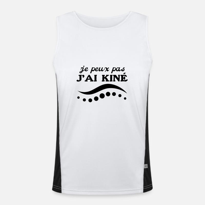 I can't I physiotherapy Men's Functional Contrast Tank Top 