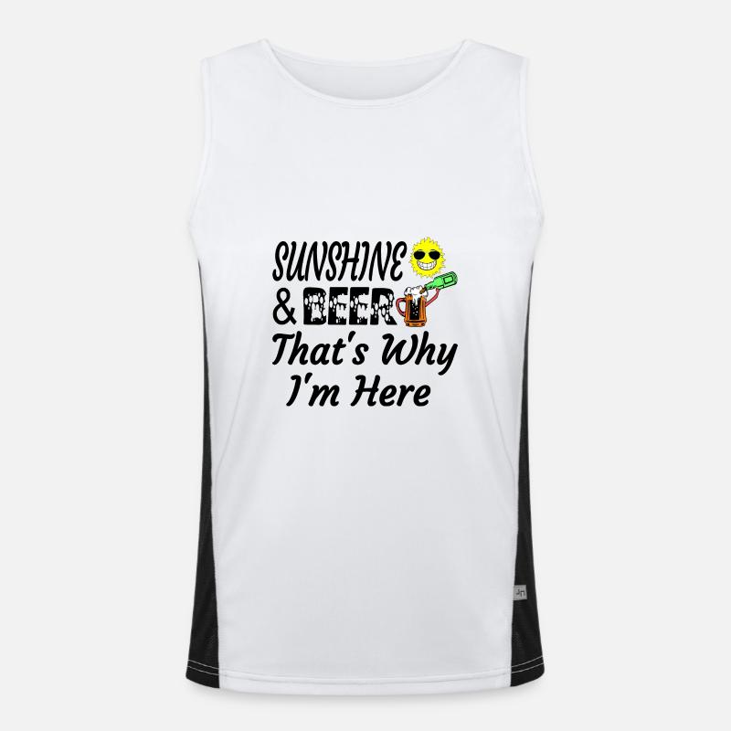 Sommerspaß einzigartiges Design Funktionelles Kontrast-Tank Top für Männer 