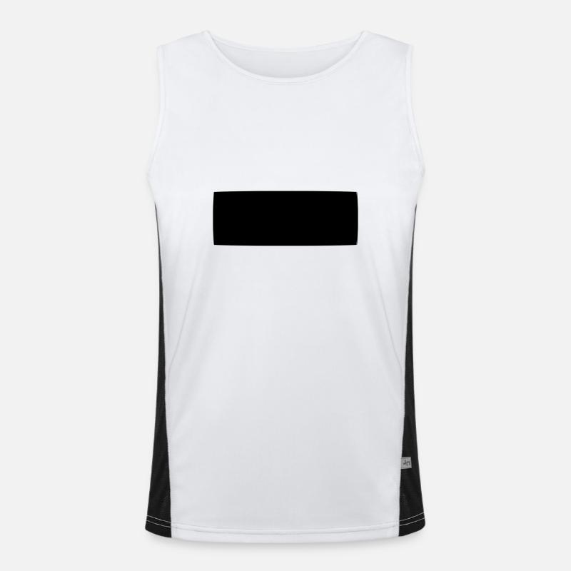 shape rectangle square shape Men's Functional Contrast Tank Top 