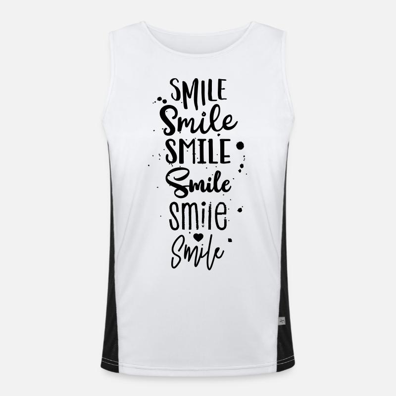 Souriez dans différents styles Débardeur respirant contrasté Homme 