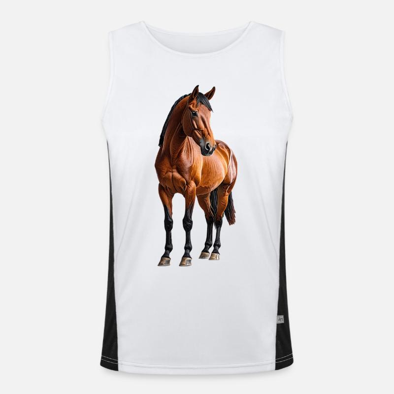 Cheval Débardeur respirant contrasté Homme 
