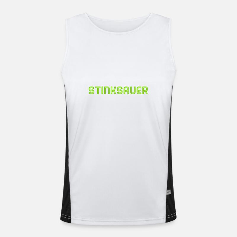 stinksauer Funktionelles Kontrast-Tank Top für Männer 