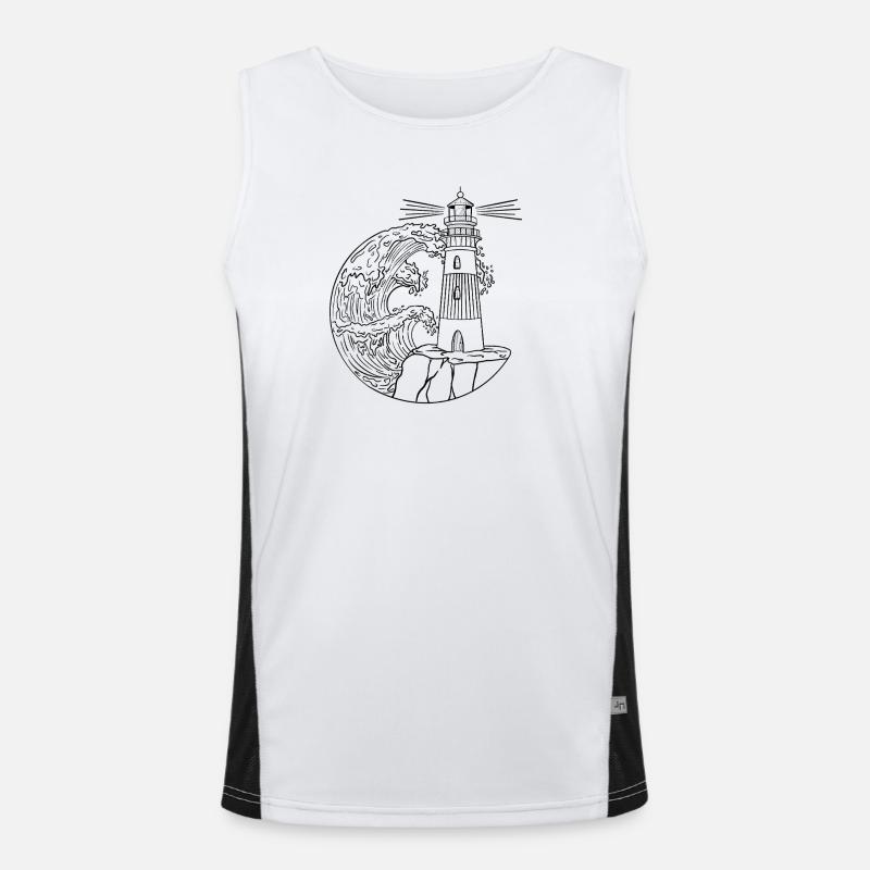 Lighthouse2 1 Men's Functional Contrast Tank Top 