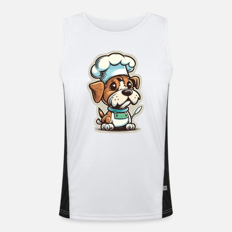 Gourmet Pup Men's Functional Contrast Tank Top 