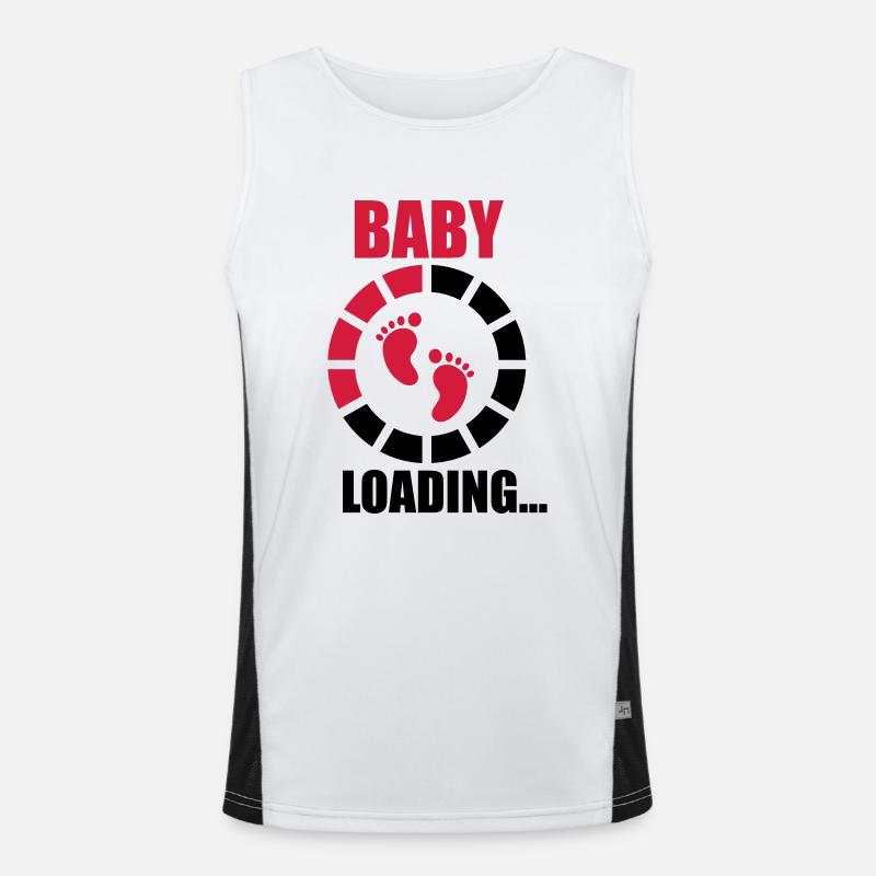Baby loading Funktionelles Kontrast-Tank Top für Männer 