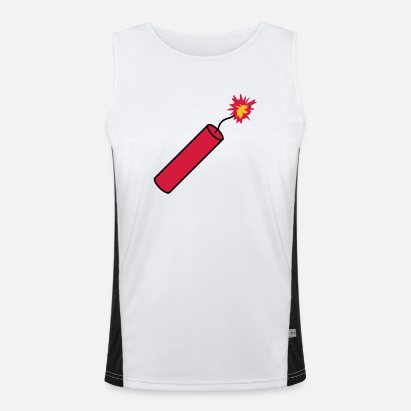 tige tnt dynamite explosion explosion explosion Débardeur respirant contrasté Homme 