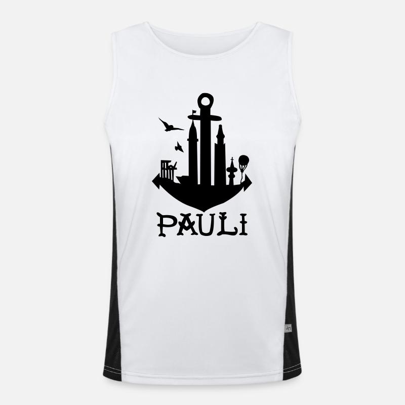 Anker_Pauli Funktionelles Kontrast-Tank Top für Männer 
