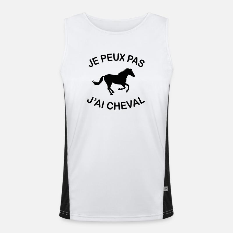Je Peux Pas J'ai Cheval Débardeur respirant contrasté Homme 