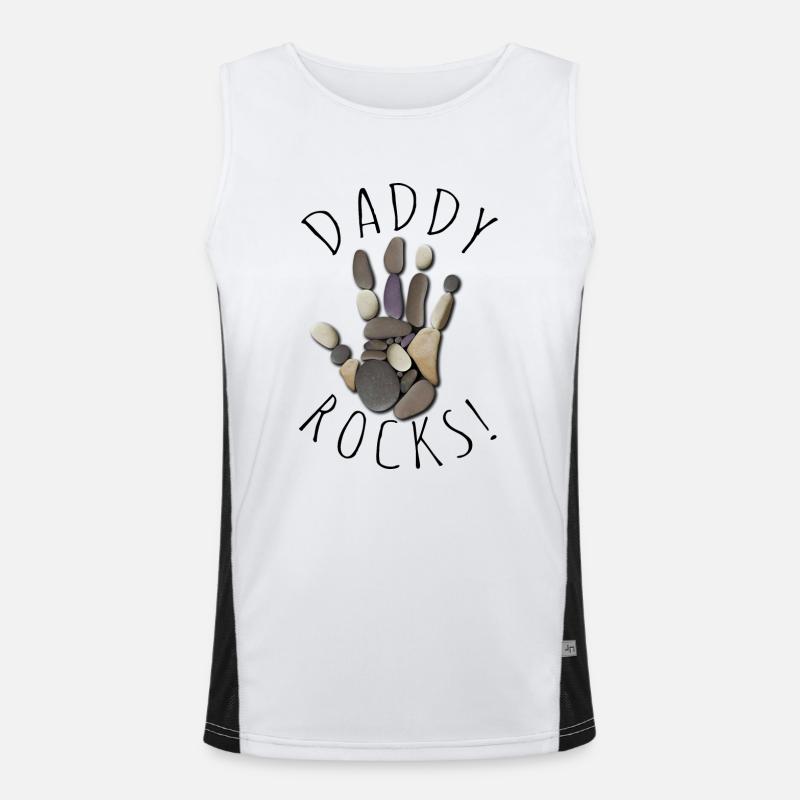 Daddy Rocks Men's Functional Contrast Tank Top 