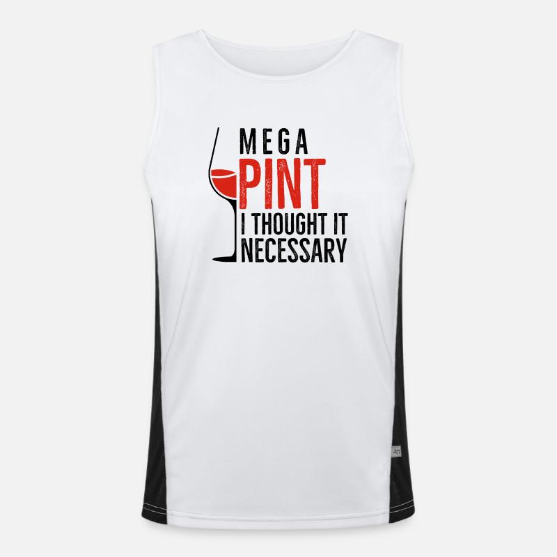 Mega Pint I Thought It Necessary Men's Functional Contrast Tank Top 