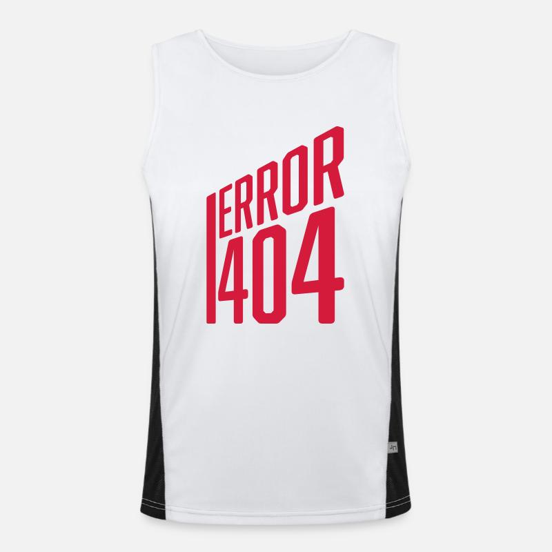 Code Fehler Error 404 Funktionelles Kontrast-Tank Top für Männer 