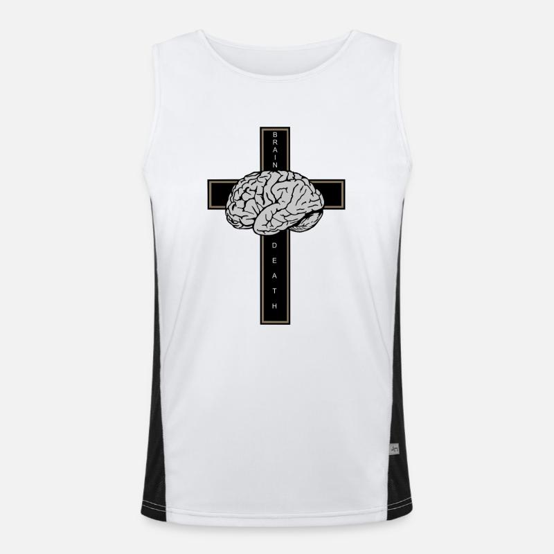 brain death Funktionelles Kontrast-Tank Top für Männer 