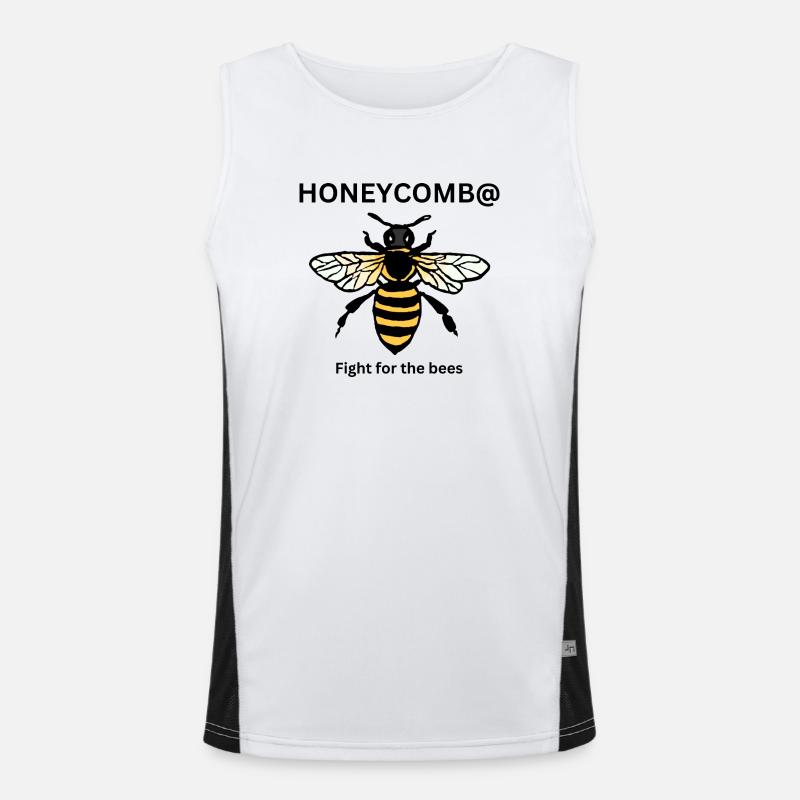 Honeycomb Funktionelles Kontrast-Tank Top für Männer 