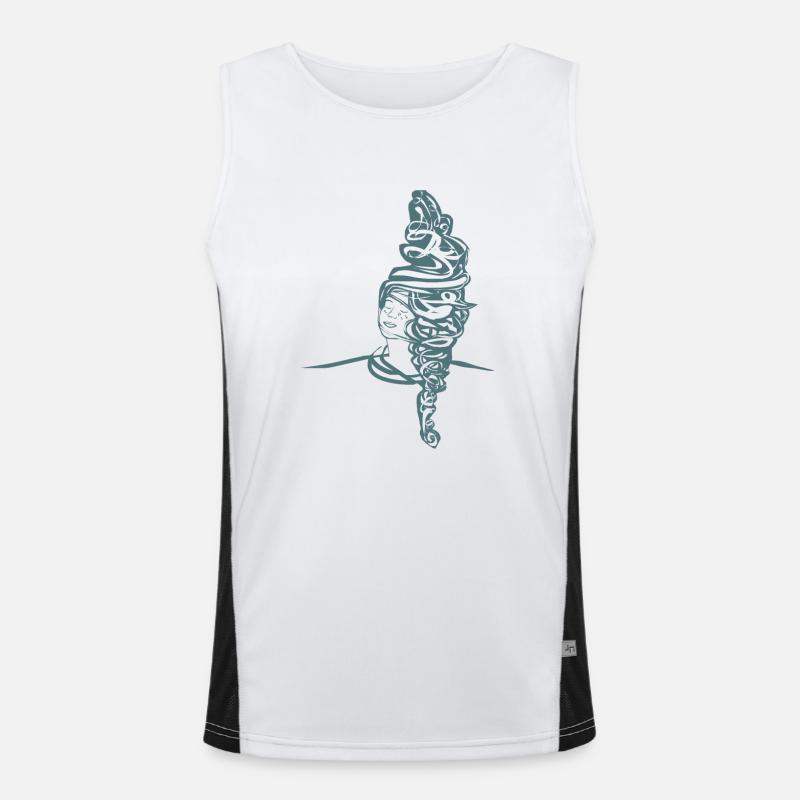 Wind Men's Functional Contrast Tank Top 