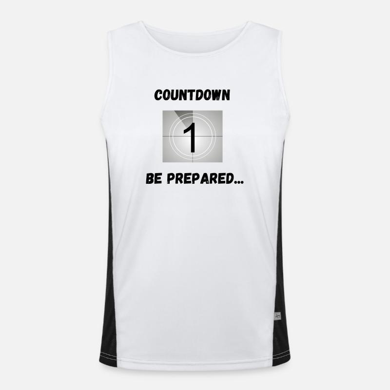 Countdown, be ready Men's Functional Contrast Tank Top 