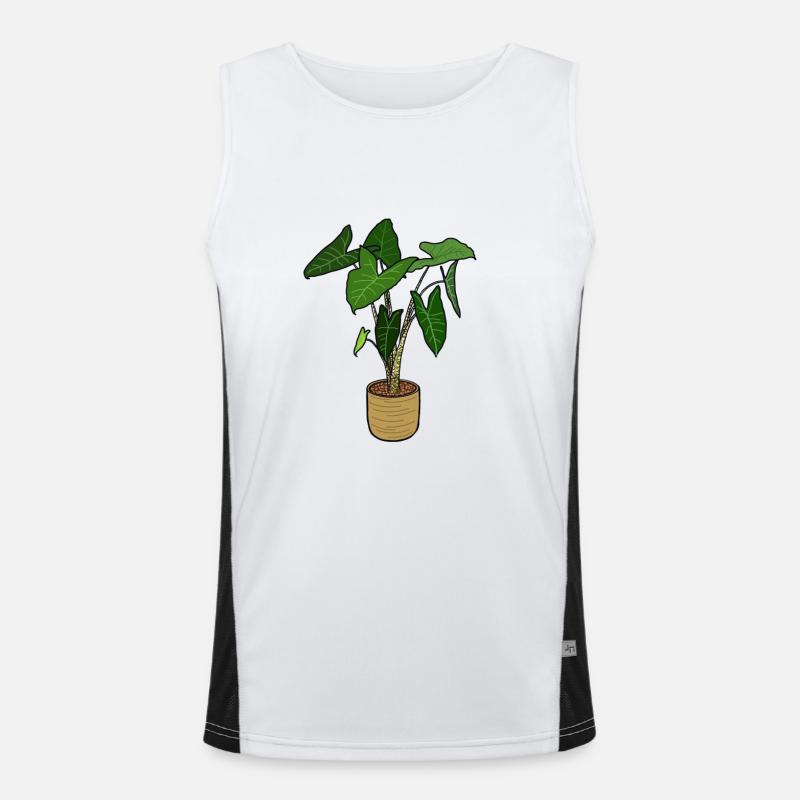 Zimmerpflanze Funktionelles Kontrast-Tank Top für Männer 