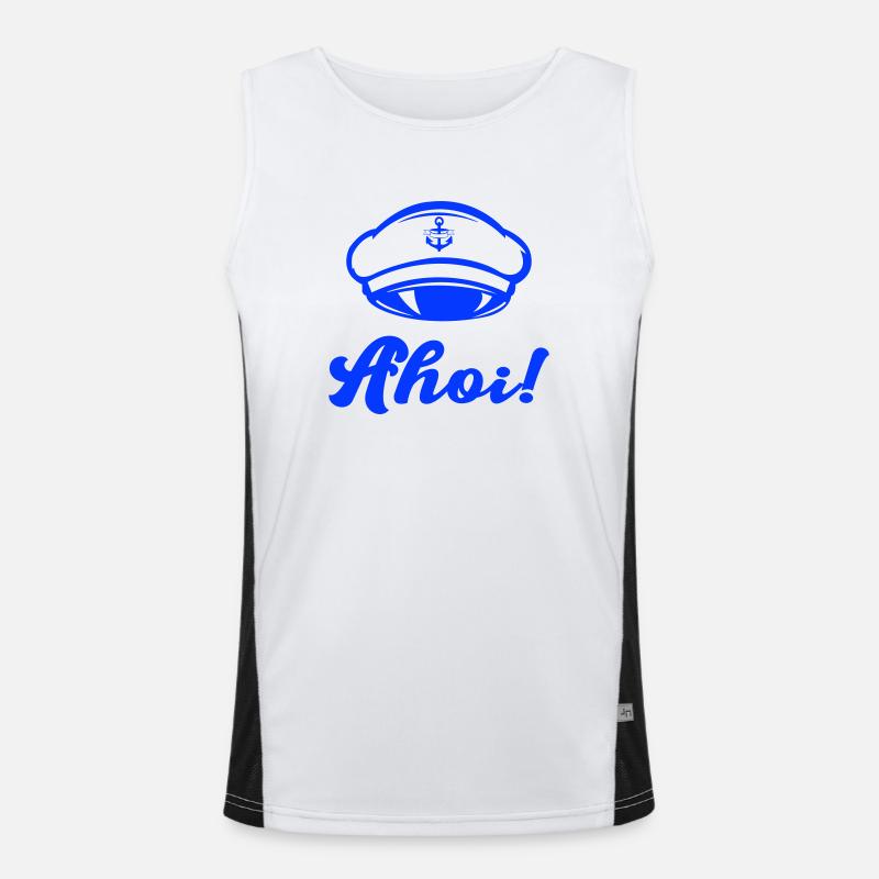 Captain Cap Ahoy Men's Functional Contrast Tank Top 