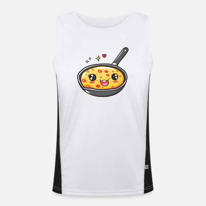 Funny Pan Cartoon Men's Functional Contrast Tank Top 