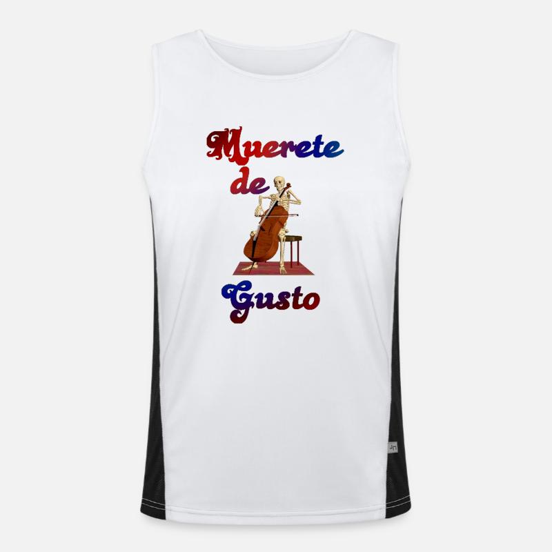Orchestra skeleton Men's Functional Contrast Tank Top 