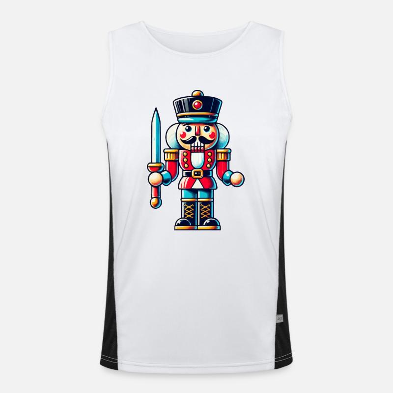 Nussknacker Funktionelles Kontrast-Tank Top für Männer 