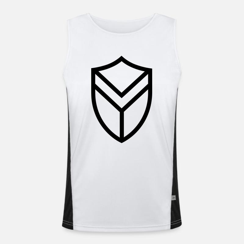 Schild Funktionelles Kontrast-Tank Top für Männer 