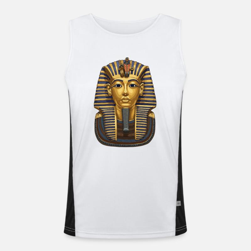 Tutankhamun mask Men's Functional Contrast Tank Top 