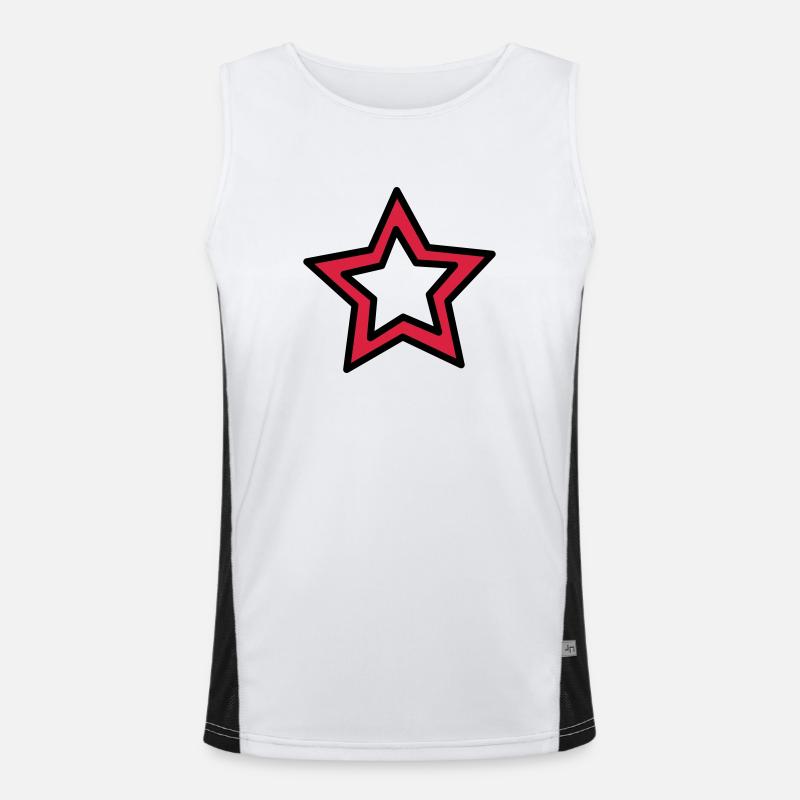 Double Star Men's Functional Contrast Tank Top 