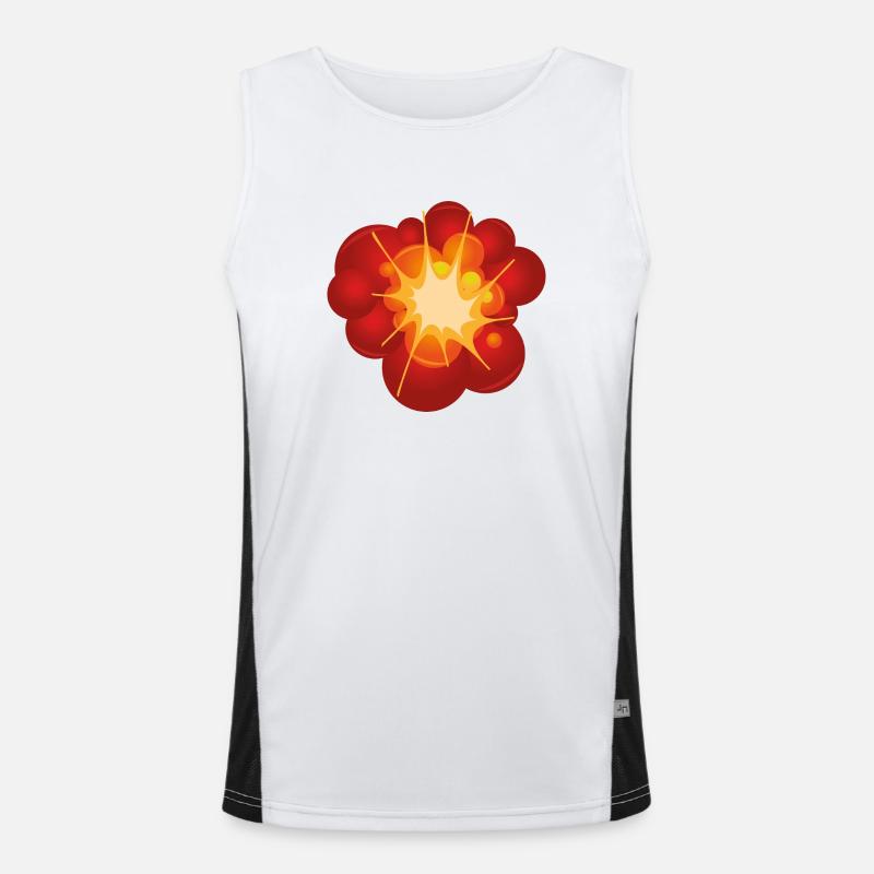 Explosion Funktionelles Kontrast-Tank Top für Männer 