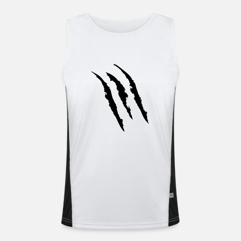 Claw marks Men's Functional Contrast Tank Top 