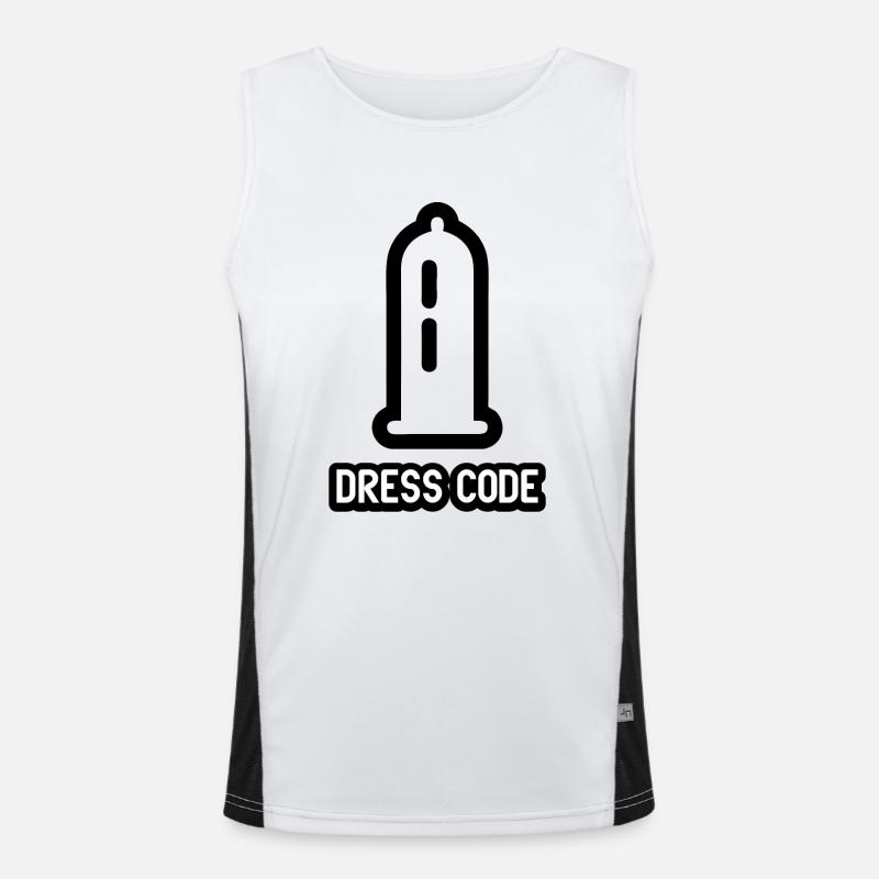 dresscode1 blak Men's Functional Contrast Tank Top 