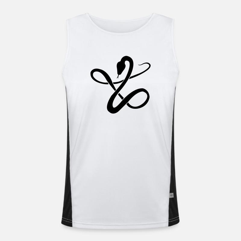 Schlange Funktionelles Kontrast-Tank Top für Männer 