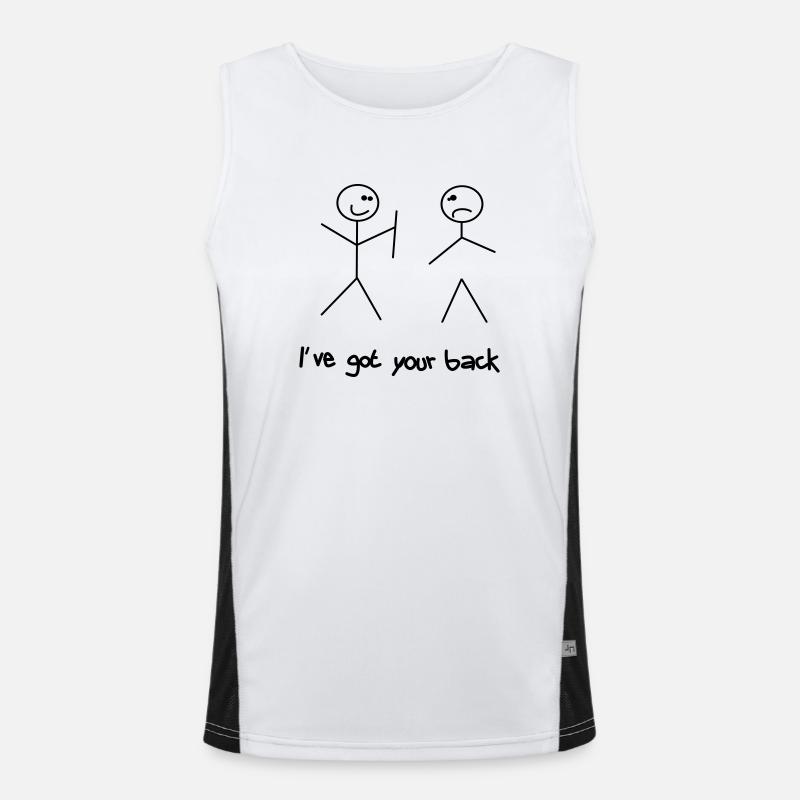 Got your back Funktionelles Kontrast-Tank Top für Männer 